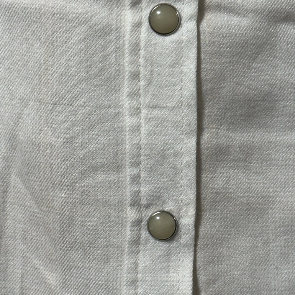 Jachs Girlfriend Women's Cozy snap down Flannel Shirt, Pockets White XL - Picture 7 of 10